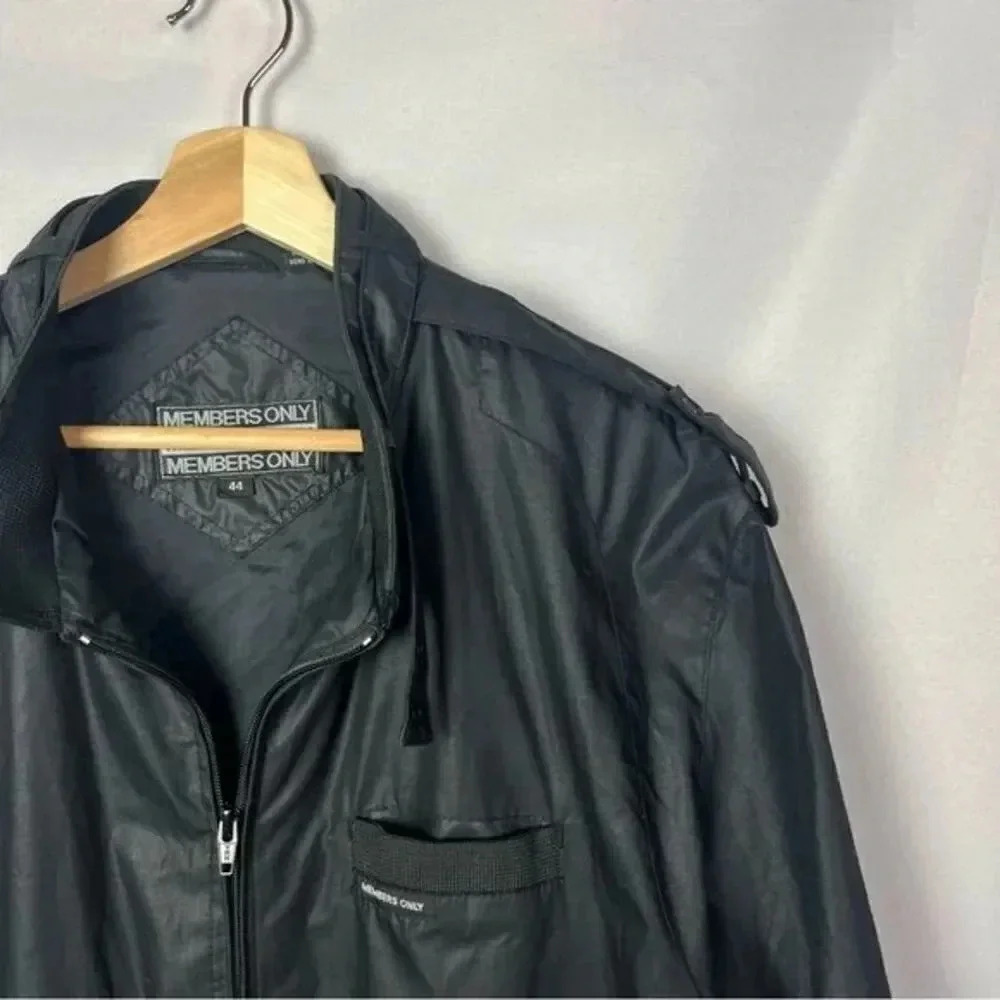 Members Only Classic Iconic Racer Bomber Jacket M - Picture 3 of 4